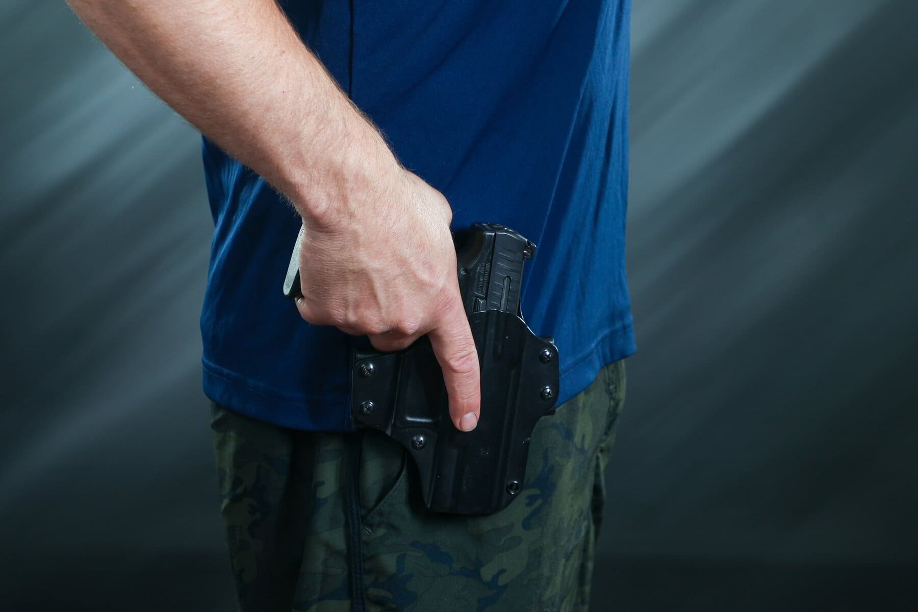 Concealed carry holster draw practice